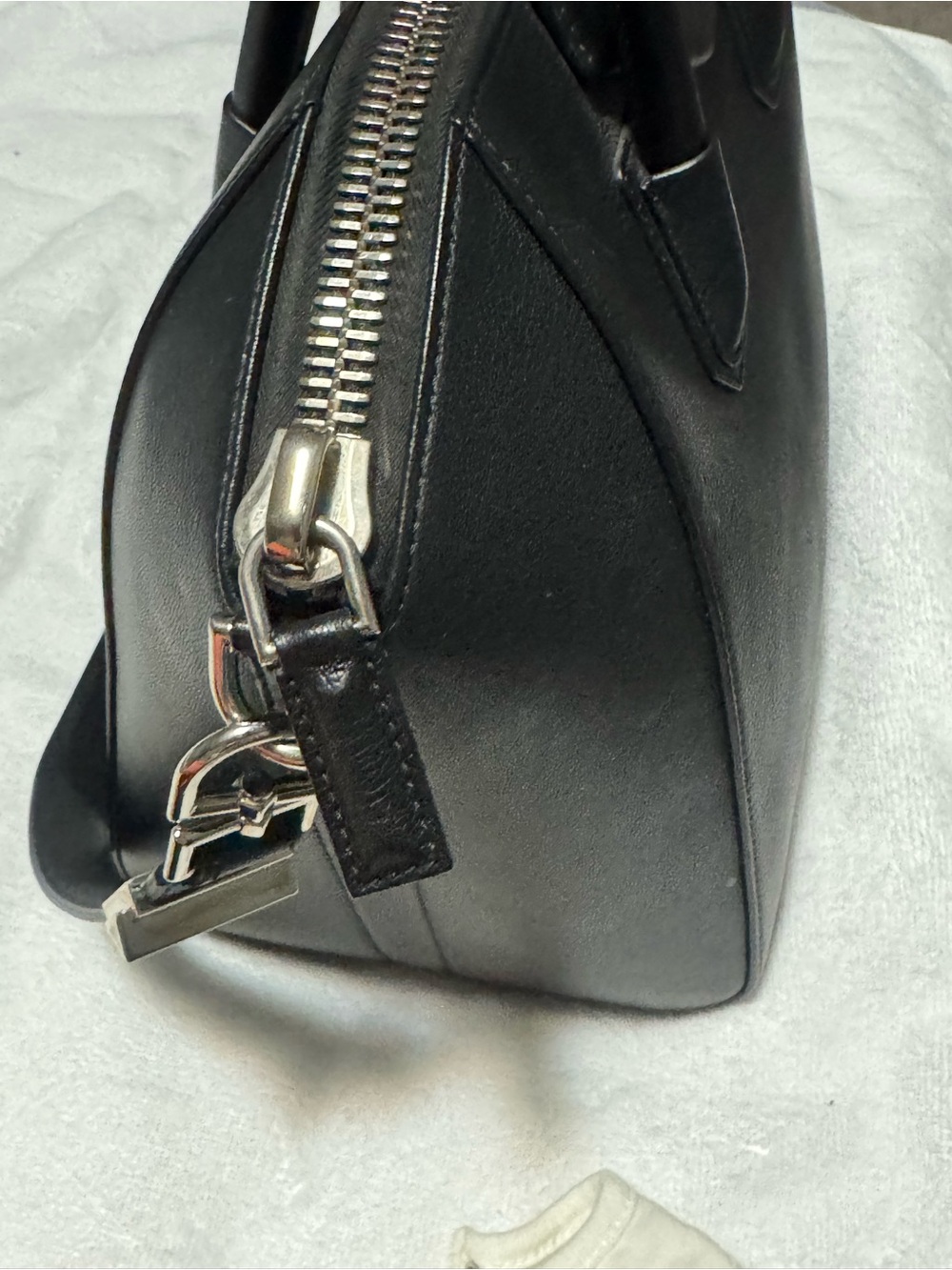 Givenchy Black Leather Satchel with Top Handles - Picture 6 of 6
